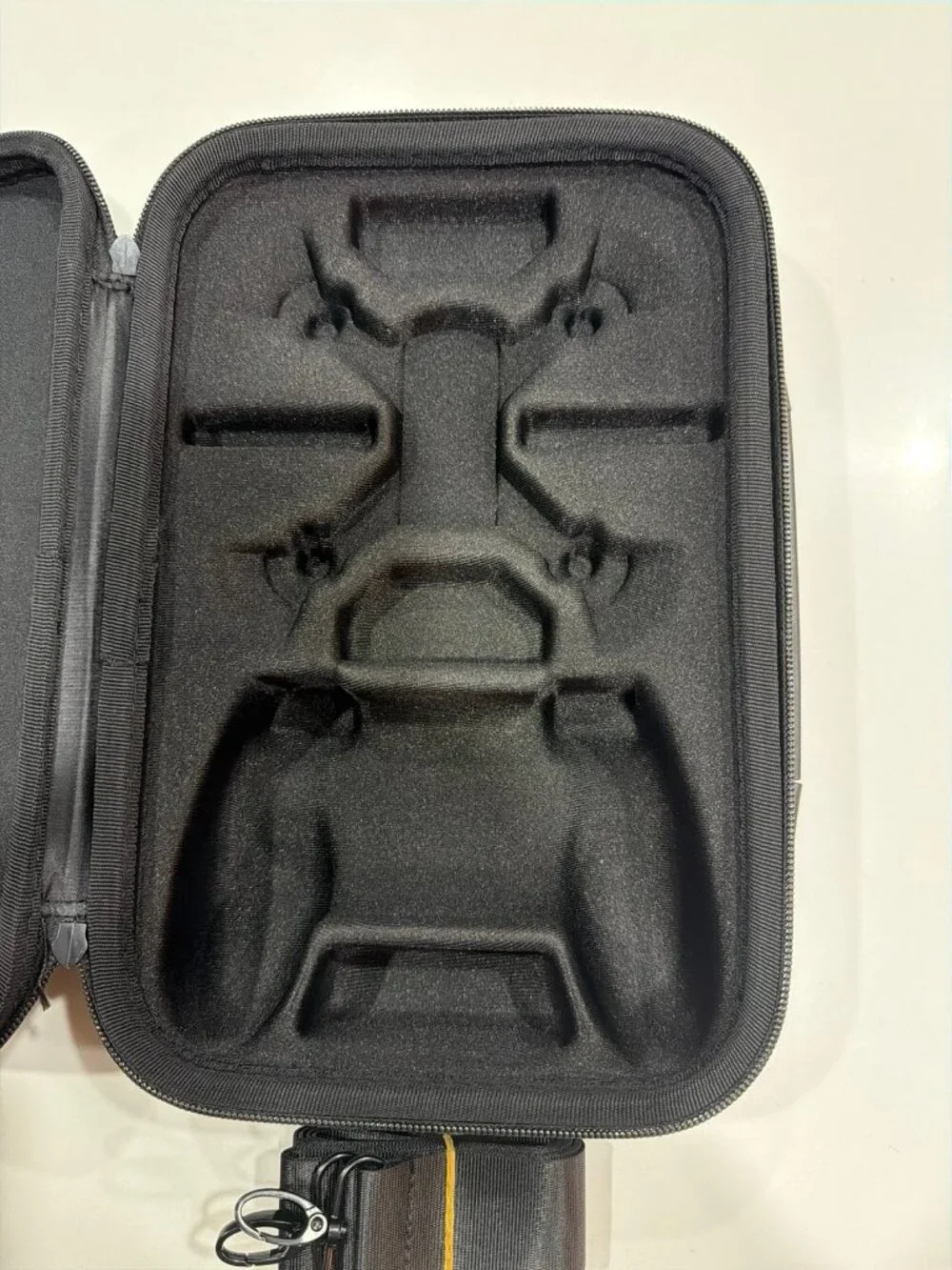 Hard-shell protective carrying case custom-molded for the DJI Ryze Tello drone
